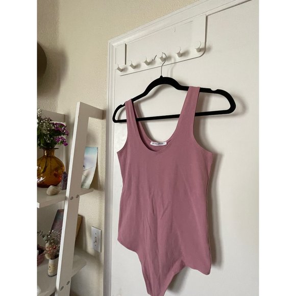 groceries apparel sustainable / eco conscious mauve / dusty rose / pink bodysuit - Picture 4 of 5